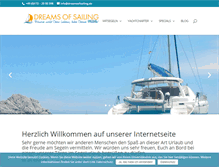 Tablet Screenshot of dreamsofsailing.de